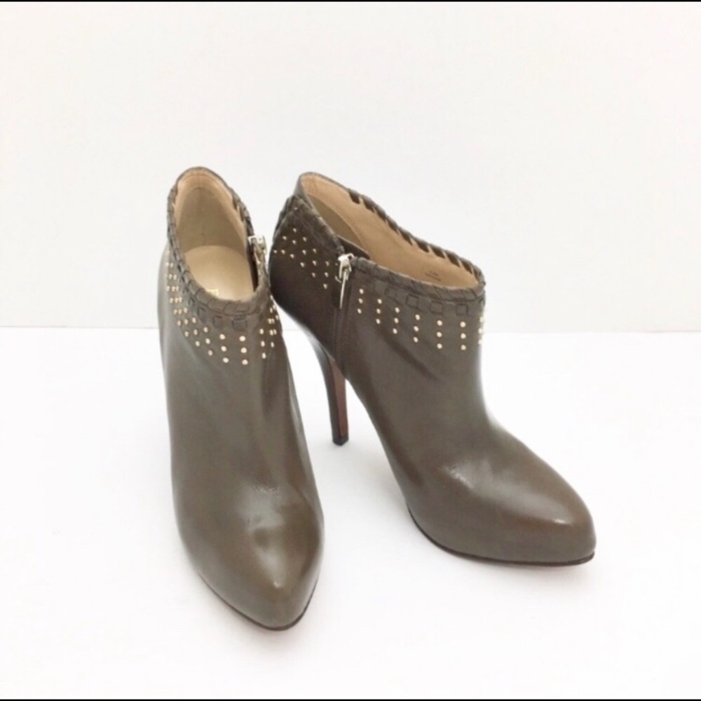 ENZO Angiolini Eayreena Brown Studded Booties - Picture 2 of 5
